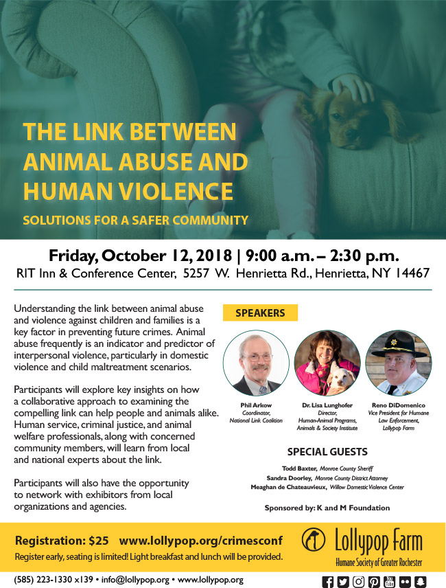 Conference: Link Between Animal Abuse and Human Violence | Lollypop Farm
