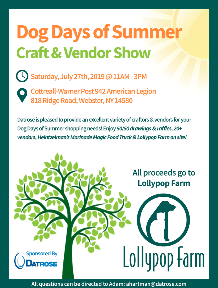 Flyer for Datrose Craft Show