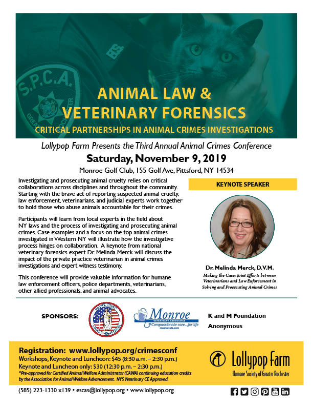 Third Annual Animal Crimes Conference | Lollypop Farm