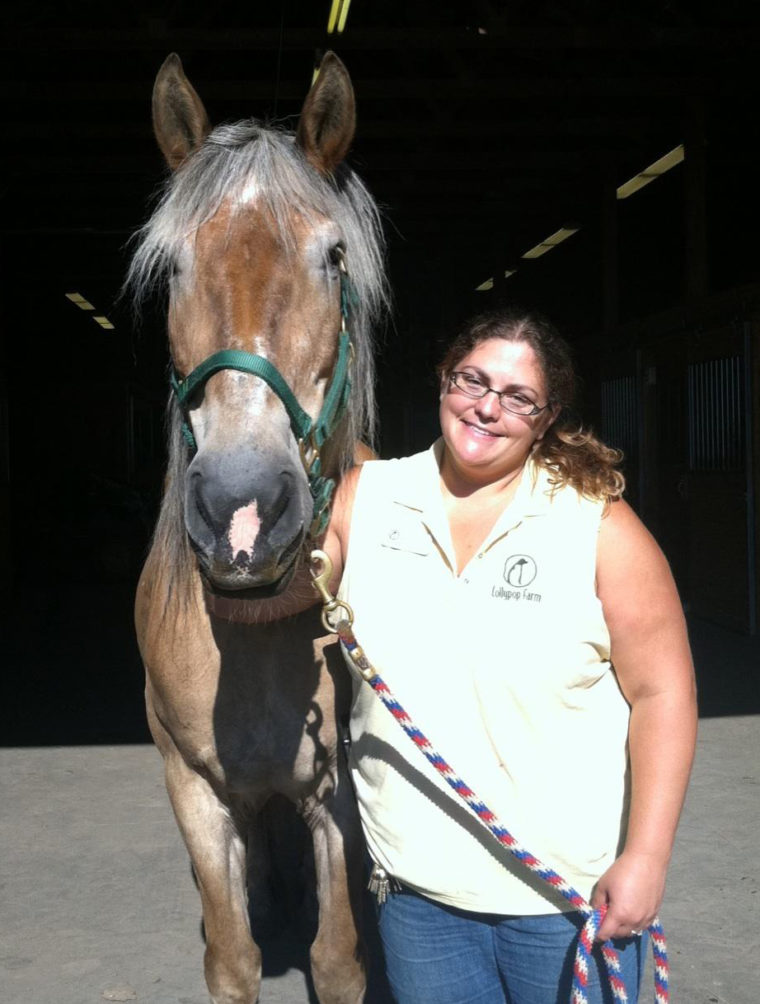 Joanna with Pepper the horse
