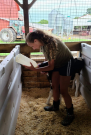 Alyssa in the barn